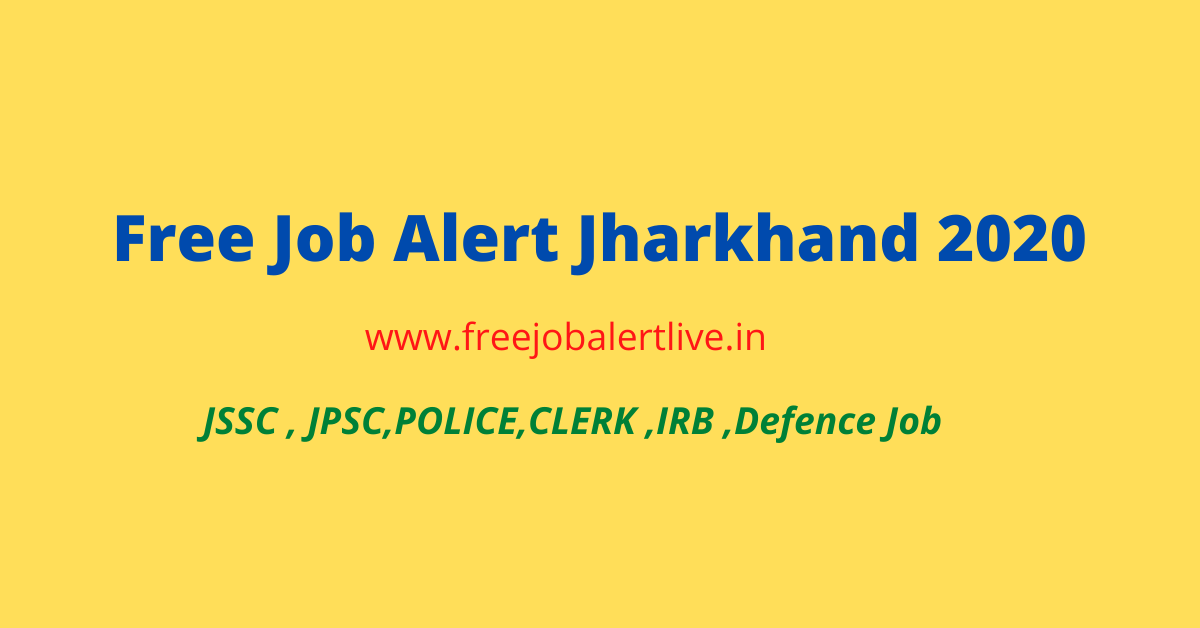 free job alert jharkhand