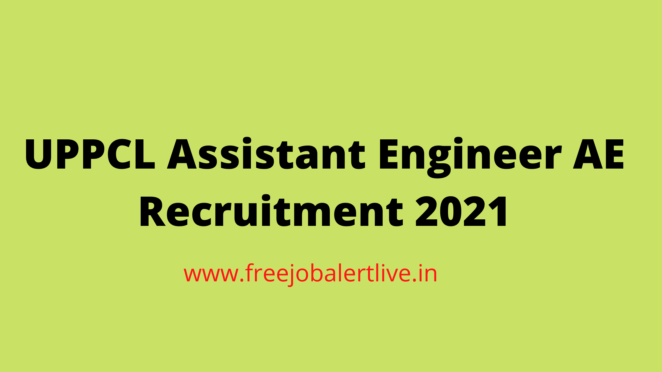 UPPCL Assistant Engineer AE Recruitment 2021
