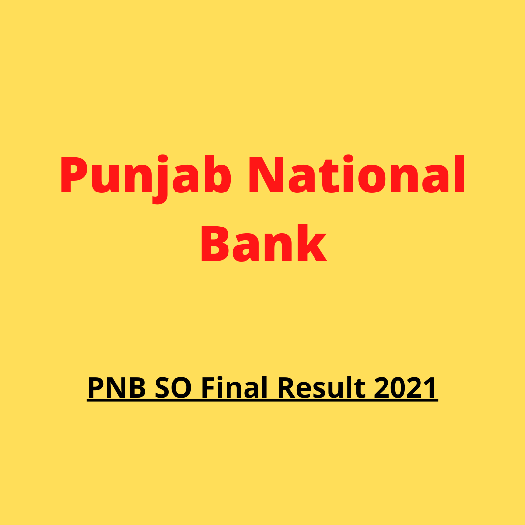 pnb so final result
