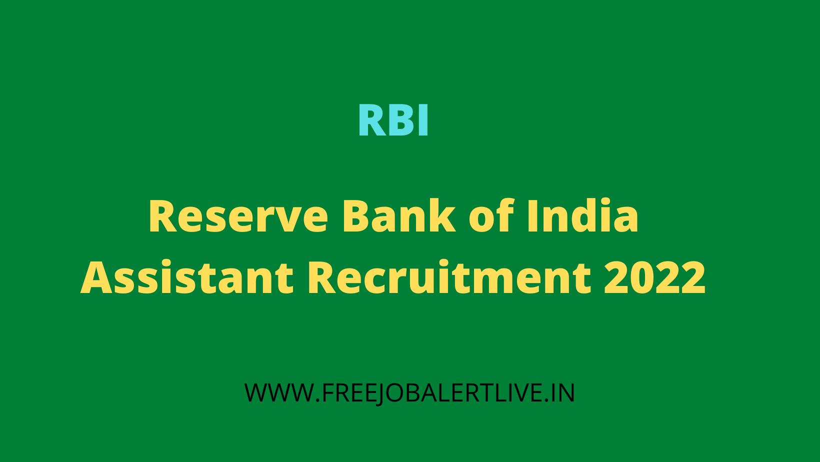 Reserve Bank of India Assistant Recruitment 2022