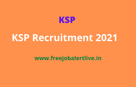 KSP Recruitment 2021