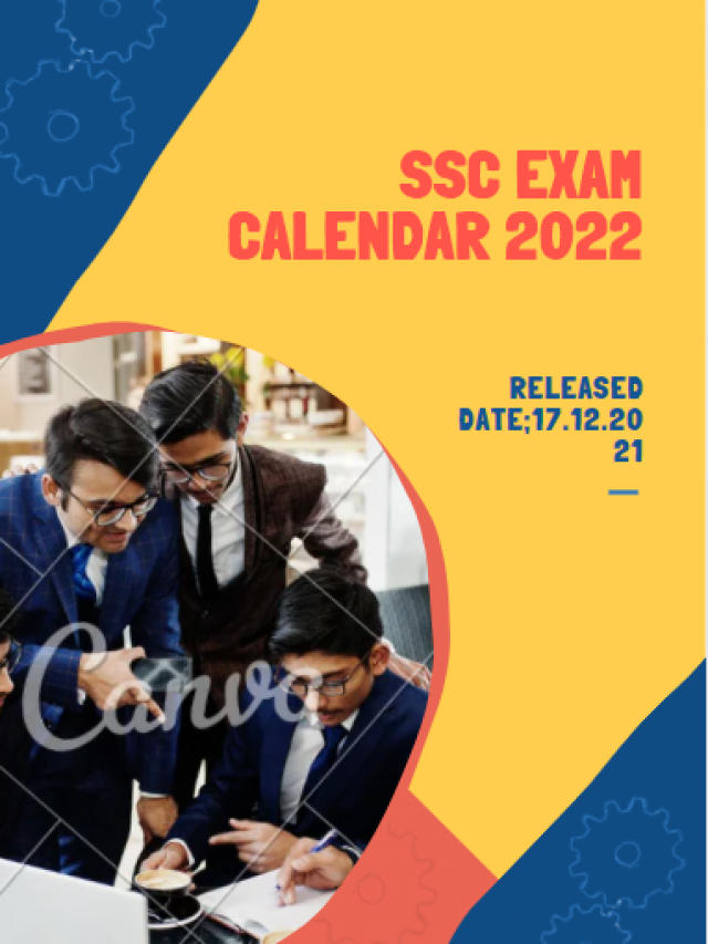 SSC Exam Calendar 2022