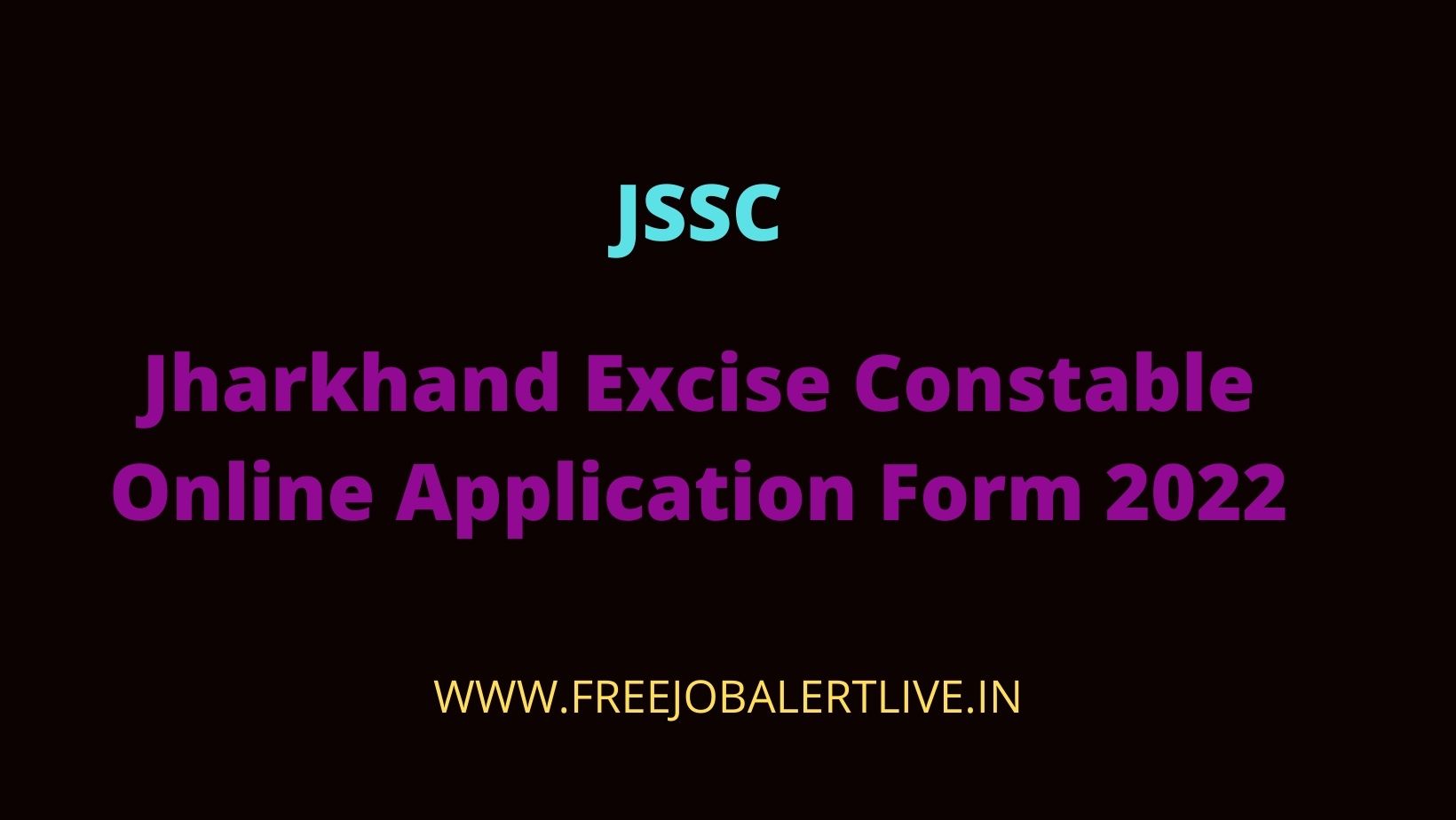 Jharkhand Excise Constable Online Application Form 2022