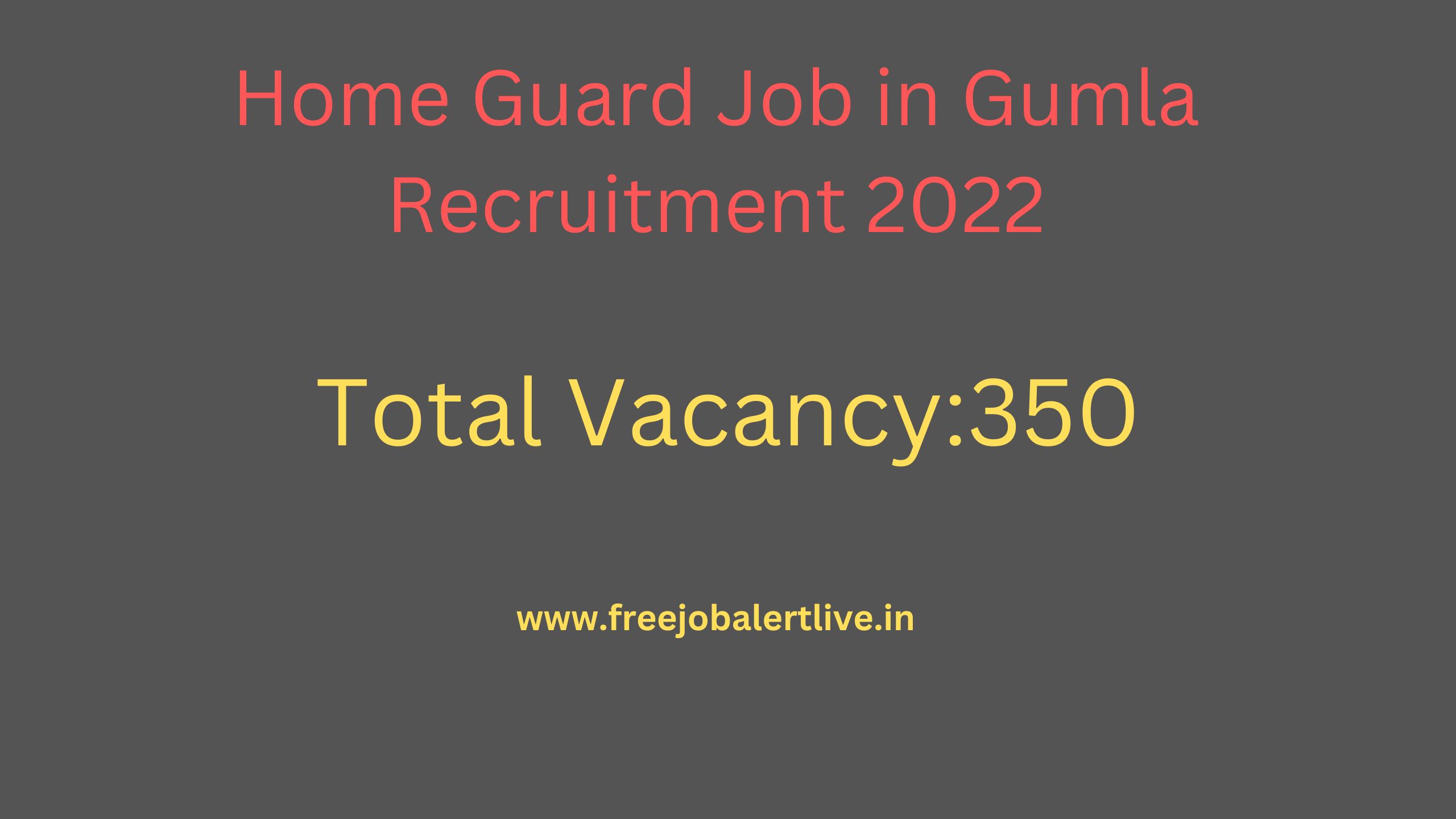 Home Guard Job in Gumla Recruitment 2022