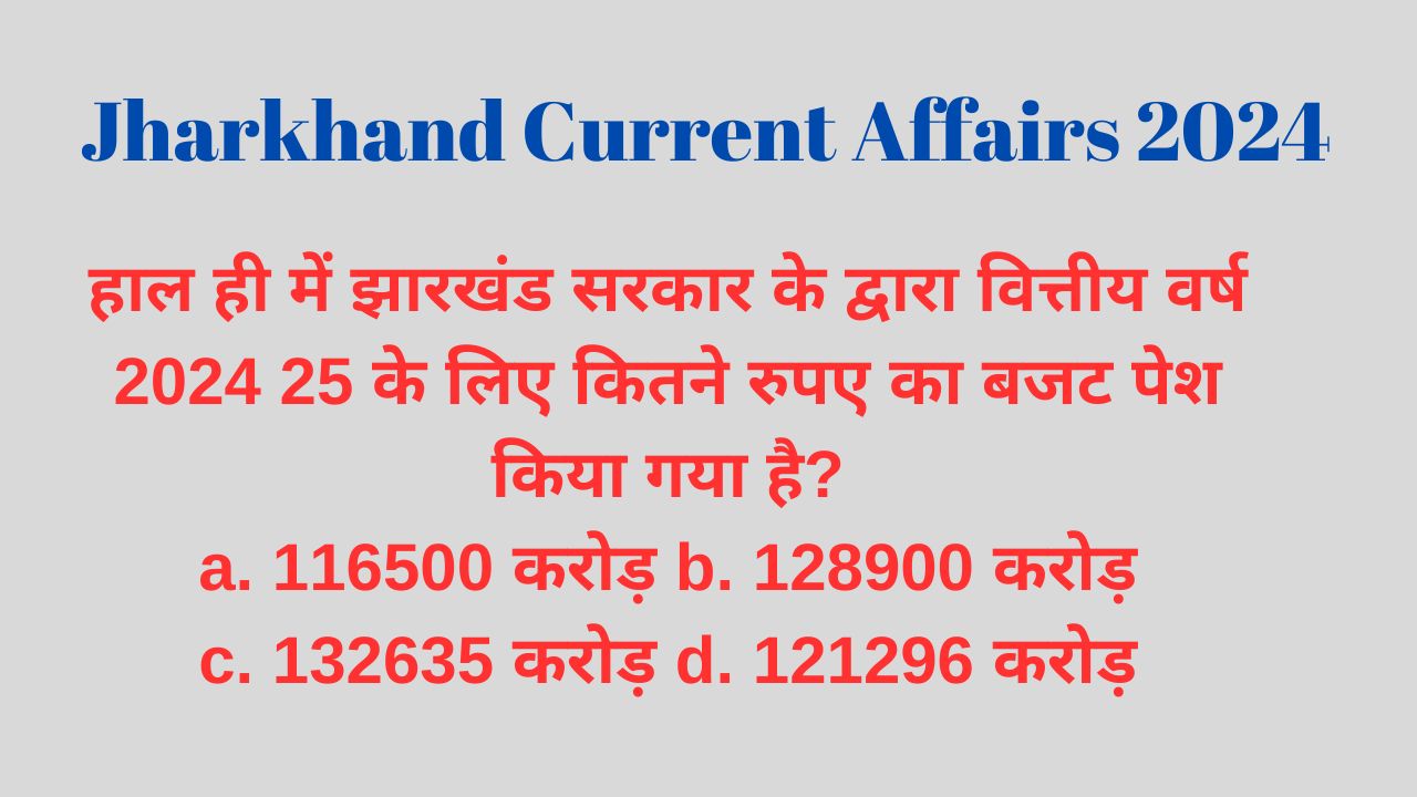 jharkhand current affairs in hindi pdf 2024